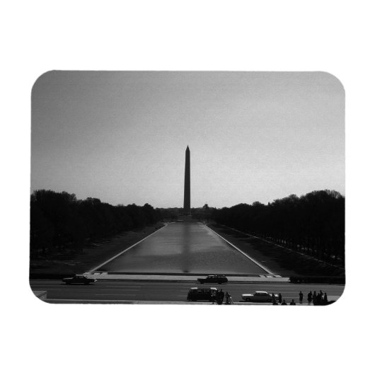 米国ワシントン記念碑1970 マグネット (横)