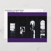 米国ワシントンD.C.キャピトルドームの復元 ポストカード (正面/裏面)