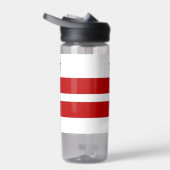 米国ワシントンDC州旗を持つウォーターボトル ウォーターボトル (右面)