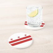 米国ワシントンDC州旗を持つコースター コースター (側面)