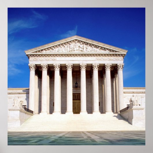 米国ワシントンDC連邦最高裁判所建物 ポスター (正面)