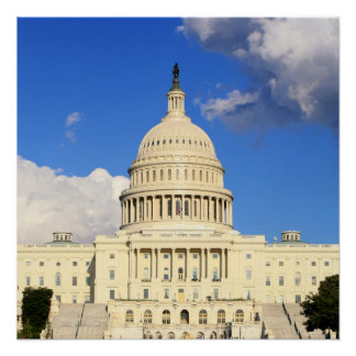 米国ワシントンDC、米国資本建物 ポスター