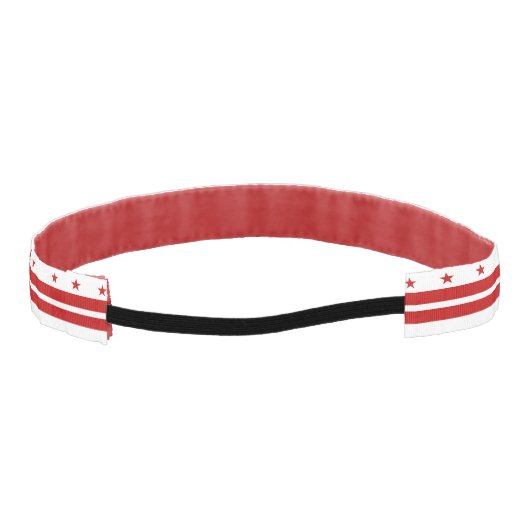 米国ワスリップまたは滑ることンシントDC州旗を持つノンヘッドバンド アスレチックヘッドバンド (裏面)