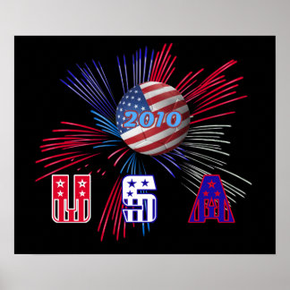 米国ワールドカップサッカー2010年ポスタープリント ポスター