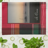 米国ヴァージンアイランズサンセットセントクロワUSVIマドラス キッチンタオル (折り畳み)