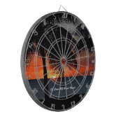 米国ヴァージンアイランズセントクロワUSVIサンセットカスタム ダーツボード (正面左)