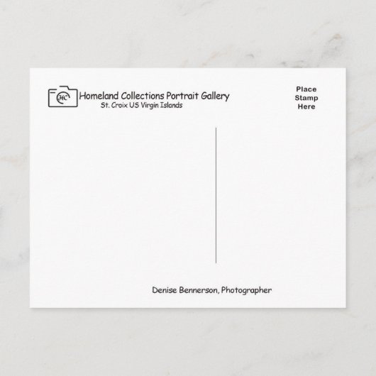 米国ヴァージンアイランズセントクロワUSVIライトハウス ポストカード (裏面)