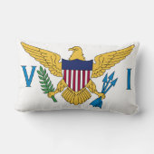 米国ヴァージン国旗 ランバークッション (裏面)