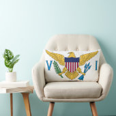 米国ヴァージン国旗 ランバークッション (椅子)