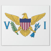 米国ヴァージン旗 ラッピングペーパー (フラット)