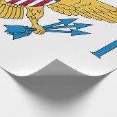 米国ヴァージン旗 ラッピングペーパー (角)