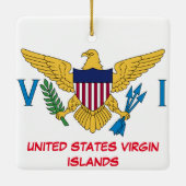 米国ヴァージン諸島クリスマス装飾品 セラミックオーナメント (裏面)