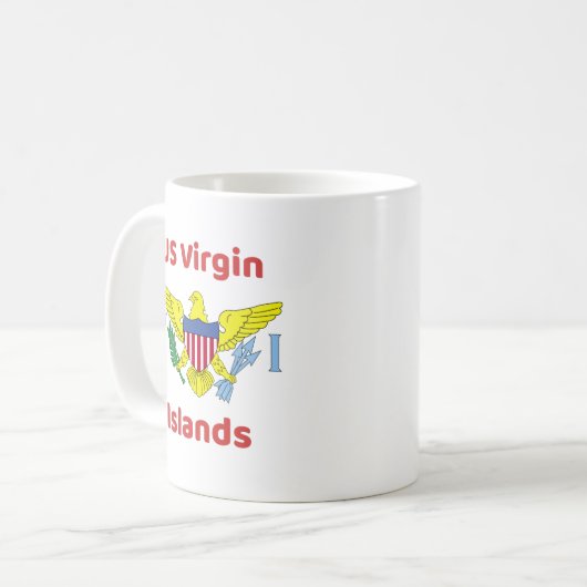 米国ヴァージン諸島コーヒーマグ コーヒーマグカップ (正面左)