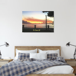 米国ヴァージン諸島サンセットセントクロワUSVI キャンバスプリント