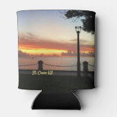 米国ヴァージン諸島サンセットトロピカルカリブの 缶クーラー (裏面)