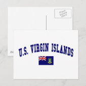 米国ヴァージン諸島スタイル ポストカード (正面/裏面)