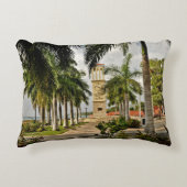 米国ヴァージン諸島セントクロワパームツリートロピカル アクセントクッション (正面)
