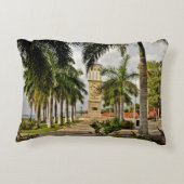 米国ヴァージン諸島セントクロワパームツリートロピカル アクセントクッション (裏面)