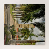 米国ヴァージン諸島セントクロワパームツリートロピカル ジグソーパズル (横)