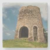 米国ヴァージン諸島セントクロワ製糖工場USVIトロピック ストーンコースター (正面)