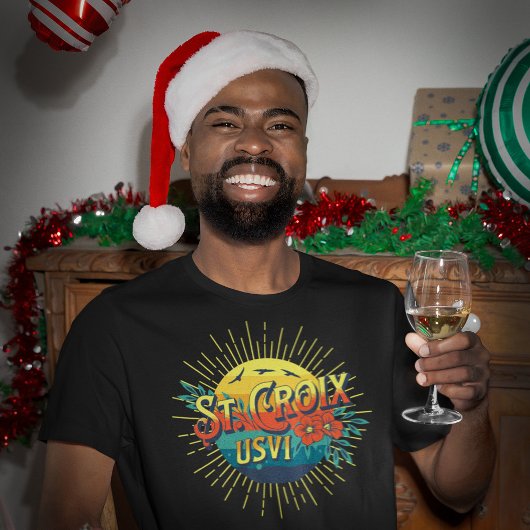 米国ヴァージン諸島セントクロワUS VI Tropical Tシャツ