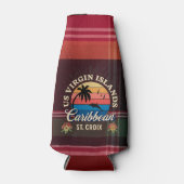 米国ヴァージン諸島セントクロワUSVIカリブの Madras ボトルクーラー (正面)