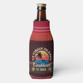 米国ヴァージン諸島セントクロワUSVIカリブの Madras ボトルクーラー (ボトル正面)