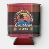 米国ヴァージン諸島セントクロワUSVIカリブの Madras 缶クーラー (正面)