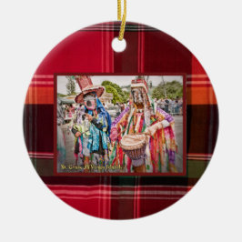 米国ヴァージン諸島セントクロワUSVIマスカレード セラミックオーナメント