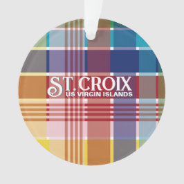 米国ヴァージン諸島セントクロワUSVIマドラスクリスマス オーナメント