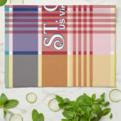 米国ヴァージン諸島セントクロワUSVIマドラス キッチンタオル (折り畳み)