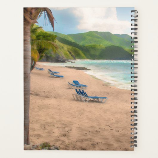 米国ヴァージン諸島セントクロワUSVI熱帯カスタム プランナー手帳 (裏面)