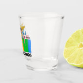 米国ヴァージン諸島セントクロワUSVI熱帯地方 ショットグラス (右)