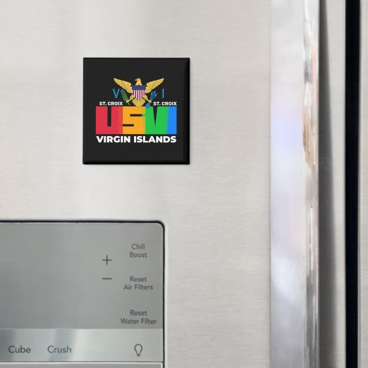 米国ヴァージン諸島セントクロワUSVI熱帯地方 マグネット (インサイチュ (冷蔵庫))