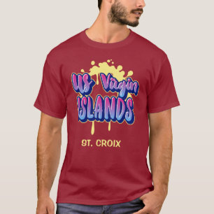 米国ヴァージン諸島セントクロワUSVI熱帯地方 Tシャツ