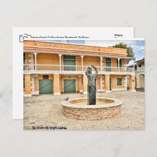 米国ヴァージン諸島セントクロワUSVI カリブの ポストカード (正面/裏面)