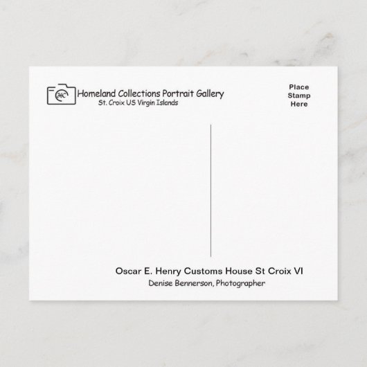 米国ヴァージン諸島セントクロワUSVI カリブの ポストカード (裏面)