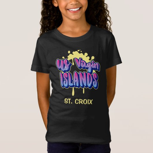 米国ヴァージン諸島セントクロワUSVI Tシャツ (正面)