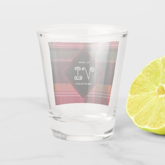 米国ヴァージン諸島セントジョンUSVIマドラストロピカル ショットグラス (裏面)