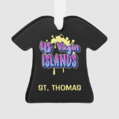 米国ヴァージン諸島セントトーマスUSVIクリスマス オーナメント (正面)