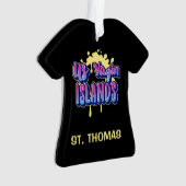 米国ヴァージン諸島セントトーマスUSVIクリスマス オーナメント (正面)