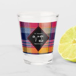 米国ヴァージン諸島セントトーマスUSVIマドラス熱帯地域 ショットグラス