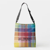 米国ヴァージン諸島セントトーマスUSVIマドラス クロスボディバッグ (裏面)