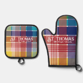 米国ヴァージン諸島セントトーマスUSVIマドラス 鍋つかみ (正面)