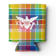 米国ヴァージン諸島マドラスパターン&フラグ