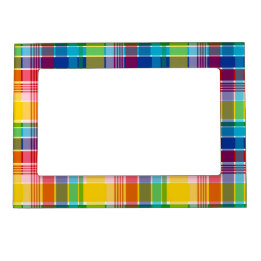 米国ヴァージン諸島マドラスパターン マグネットフレーム