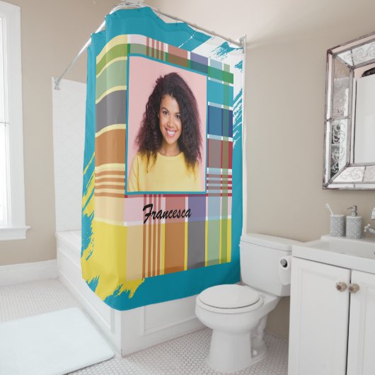 米国ヴァージン諸島マドラス写真エレガント シャワーカーテン (インサイチュ)