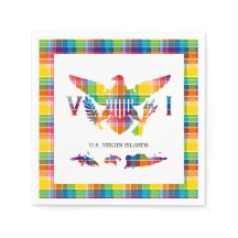 米国ヴァージン諸島マドラス国旗と島