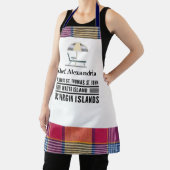 米国ヴァージン諸島マドラパーソナライズカリブの化 エプロン (インサイチュ)