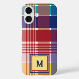米国ヴァージン諸島マドラモノグラムパーソナライズド iPhone 16ケース